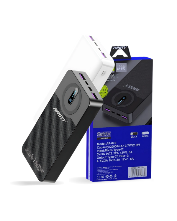 Power Bank ANSTY AP075 de 20.000 mAh